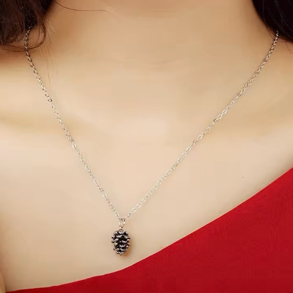 Cute Pinecone Necklace Nature Necklace Forest Necklaces - Picture 3 of 6